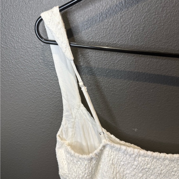 Lush White Textured Lace Dress - Picture 7 of 9